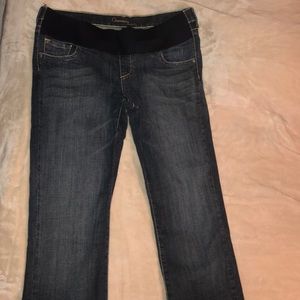 Women’s maternity blue jeans dark blue